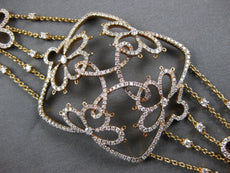 2.05CT DIAMOND 14K YELLOW GOLD MULTI FLOWER SQUARE FILIGREE BY THE YARD BRACELET