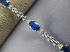 4.53CT DIAMOND & AAA SAPPHIRE 14KT WHITE GOLD 3D 3 STONE PANTHER TENNIS BRACELET