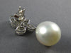 1.52CT DIAMOND & AAA SOUTH SEA PEARL 18KT WHITE GOLD MULTI LEAF HANGING EARRINGS
