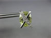11.45CT DIAMOND & AAA GREEN AMETHYST 14K WHITE GOLD OVAL & ROUND X STUD EARRINGS