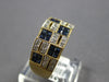 1.50CT DIAMOND & AAA SAPPHIRE 14KT 2 TONE GOLD ROUND & PRINCESS ANNIVERSARY RING