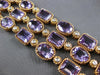 LARGE 63.83CT DIAMOND & AAA AMETHYST 14KT ROSE GOLD OVAL & EMERALD CUT BRACELET