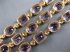 LARGE 63.83CT DIAMOND & AAA AMETHYST 14KT ROSE GOLD OVAL & EMERALD CUT BRACELET