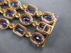 LARGE 63.83CT DIAMOND & AAA AMETHYST 14KT ROSE GOLD OVAL & EMERALD CUT BRACELET