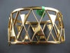 EXTRA LARGE 3.32CT DIAMOND 18KT ROSE GOLD 3D TRIANGULAR CUFF BANGLE BRACELET