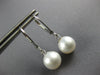 ESTATE AAA SOUTH SEA PEARL 14KT WHITE GOLD 3D CLASSIC LEVERBACK HANGING EARRINGS
