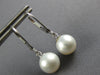 ESTATE AAA SOUTH SEA PEARL 14KT WHITE GOLD 3D CLASSIC LEVERBACK HANGING EARRINGS