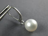 ESTATE AAA SOUTH SEA PEARL 14KT WHITE GOLD 3D CLASSIC LEVERBACK HANGING EARRINGS