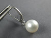 ESTATE AAA SOUTH SEA PEARL 14KT WHITE GOLD 3D CLASSIC LEVERBACK HANGING EARRINGS