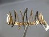 LARGE 2.24CT WHITE & MOCHA DIAMOND 14KT ROSE GOLD ZIG ZAG CUFF BANGLE BRACELET