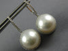 .67CT DIAMOND & SOUTH SEA PEARL 18KT WHITE GOLD HALO LEVERBACK HANGING EARRINGS