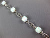 5.39CT DIAMOND & AAA OPAL 14KT WHITE GOLD SQUARE & ROUND INFINITY LOVE BRACELET