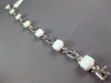 5.39CT DIAMOND & AAA OPAL 14KT WHITE GOLD SQUARE & ROUND INFINITY LOVE BRACELET