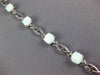 5.39CT DIAMOND & AAA OPAL 14KT WHITE GOLD SQUARE & ROUND INFINITY LOVE BRACELET