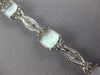 5.39CT DIAMOND & AAA OPAL 14KT WHITE GOLD SQUARE & ROUND INFINITY LOVE BRACELET