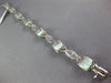 5.39CT DIAMOND & AAA OPAL 14KT WHITE GOLD SQUARE & ROUND INFINITY LOVE BRACELET