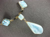 LONG 925 SILVER AAA TURQUOISE & ONYX 3D BY THE YARD TEAR DROP NECKLACE #26722