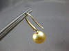 .30CT DIAMOND & AAA GOLDEN SOUTH SEA PEARL 14KT YELLOW GOLD 3D HANGING EARRINGS