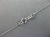 .56CT DIAMOND 14K WHITE GOLD ROUND BAGUETTE & PRINCESS INVISIBLE SQUARE PENDANT