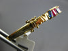 4.53CT DIAMOND & AAA RUBY & SAPPHIRE 14KT YELLOW GOLD FUN CUFF BANGLE BRACELET