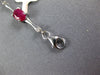 4.39CT DIAMOND & AAA RUBY 14KT WHITE GOLD 3D OVAL & ROUND BAMBOO TENNIS BRACELET