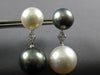 EXTRA LARGE SOUTH SEA & TAHITIAN PEARL 18KT WHITE GOLD CLASSIC HANGING EARRINGS