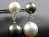 EXTRA LARGE SOUTH SEA & TAHITIAN PEARL 18KT WHITE GOLD CLASSIC HANGING EARRINGS