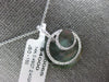 .49CT DIAMOND & AAA MOTHER OF PEARL 14K WHITE GOLD CLASSIC MOON FLOATING PENDANT