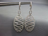 LARGE 2.0CT DIAMOND 14KT WHITE GOLD MULTI ROW MULTI WAVE HANGING EARRINGS #26740