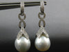 .77CT DIAMOND & AAA SOUTH SEA PEARL 18KT WHITE GOLD MULTI LEAF HANGING EARRINGS