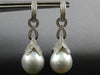 .77CT DIAMOND & AAA SOUTH SEA PEARL 18KT WHITE GOLD MULTI LEAF HANGING EARRINGS