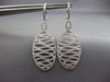 LARGE 2.0CT DIAMOND 14KT WHITE GOLD MULTI ROW MULTI WAVE HANGING EARRINGS #26740