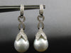 .77CT DIAMOND & AAA SOUTH SEA PEARL 18KT WHITE GOLD MULTI LEAF HANGING EARRINGS
