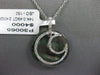 .49CT DIAMOND & AAA MOTHER OF PEARL 14K WHITE GOLD CLASSIC MOON FLOATING PENDANT