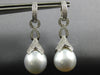 .77CT DIAMOND & AAA SOUTH SEA PEARL 18KT WHITE GOLD MULTI LEAF HANGING EARRINGS