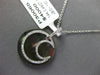 .49CT DIAMOND & AAA MOTHER OF PEARL 14K WHITE GOLD CLASSIC MOON FLOATING PENDANT