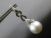 .77CT DIAMOND & AAA SOUTH SEA PEARL 18KT WHITE GOLD MULTI LEAF HANGING EARRINGS