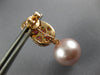 3.77CT DIAMOND & AAA SAPPHIRE & SOUTH SEA PEARL 18KT ROSE GOLD HANGING EARRINGS