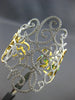 EXTRA LARGE 7.22CT DIAMOND 18KT 2 TONE GOLD 3D MULTI LEAF CUFF BANGLE BRACELET
