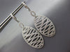 LARGE 2.0CT DIAMOND 14KT WHITE GOLD MULTI ROW MULTI WAVE HANGING EARRINGS #26740