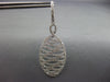 LARGE 2.0CT DIAMOND 14KT WHITE GOLD MULTI ROW MULTI WAVE HANGING EARRINGS #26740