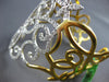 EXTRA LARGE 7.22CT DIAMOND 18KT 2 TONE GOLD 3D MULTI LEAF CUFF BANGLE BRACELET
