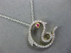 .26CT DIAMOND & AAA RUBY 14KT TWO TONE GOLD 3D LUCKY HAPPY FISH FLOATING PENDANT