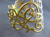 EXTRA LARGE 7.22CT DIAMOND 18KT 2 TONE GOLD 3D MULTI LEAF CUFF BANGLE BRACELET
