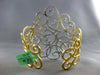 EXTRA LARGE 7.22CT DIAMOND 18KT 2 TONE GOLD 3D MULTI LEAF CUFF BANGLE BRACELET