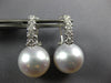 .73CT DIAMOND & SOUTH SEA PEARL 18KT WHITE GOLD CLASSIC CLIP ON HANGING EARRINGS