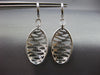 LARGE 2.0CT DIAMOND 14KT WHITE GOLD MULTI ROW MULTI WAVE HANGING EARRINGS #26740