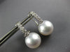 .73CT DIAMOND & SOUTH SEA PEARL 18KT WHITE GOLD CLASSIC CLIP ON HANGING EARRINGS