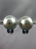 1.19CT DIAMOND & AAA SAPPHIRE & TAHITIAN PEARL 18KT WHITE GOLD CLIP ON EARRINGS