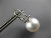 .73CT DIAMOND & SOUTH SEA PEARL 18KT WHITE GOLD CLASSIC CLIP ON HANGING EARRINGS